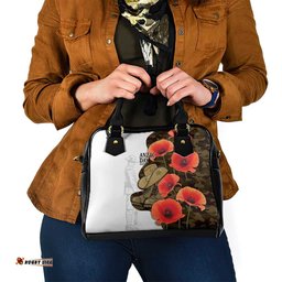 Australia ANZAC Day Shoulder Handbag Boots And Slouch Hat Lest We Forget LT14