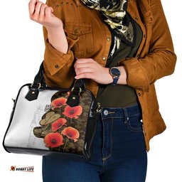 Australia ANZAC Day Shoulder Handbag Boots And Slouch Hat Lest We Forget LT14