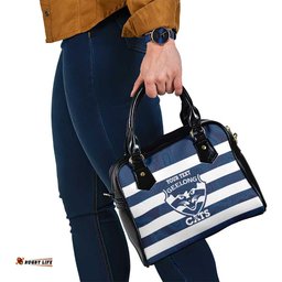 AFL Cats Football Custom Shoulder Handbag Geelong Proud Indigenous Art LT14