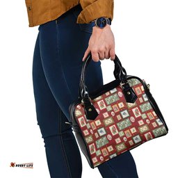 Aussie Birds Christmas La La Land Shoulder Handbag Red Vintage Stamp Edition LT9