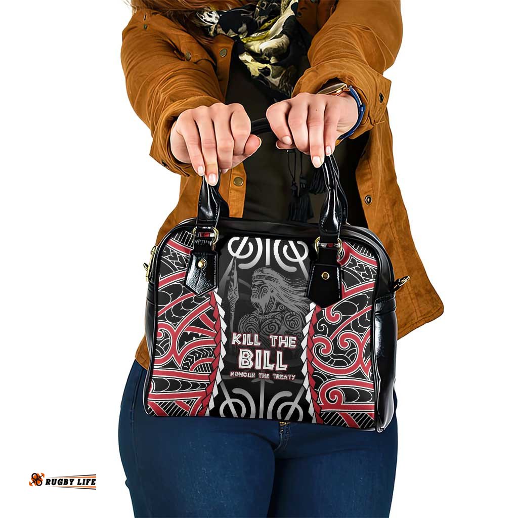 Aotearoa Waitangi Day Shoulder Handbag Maori Warrior Tribal Tattoo LT05