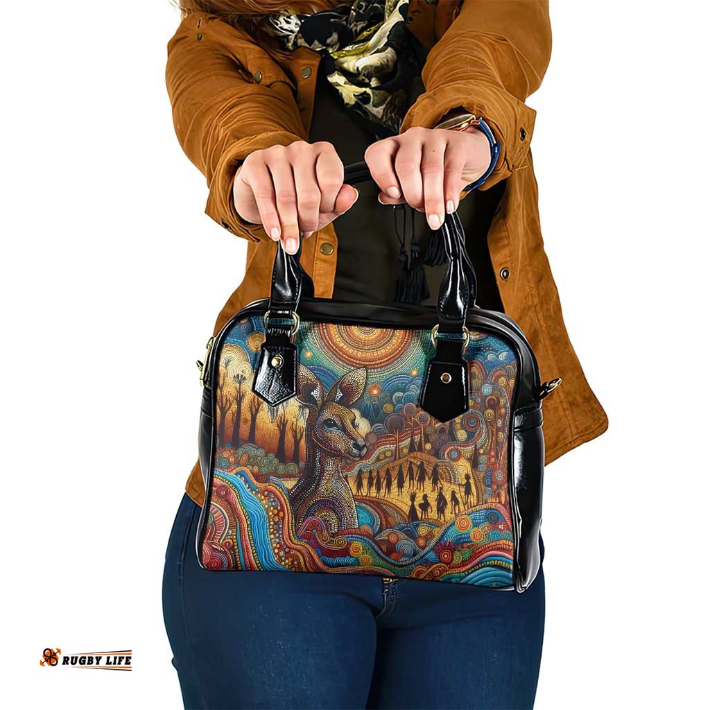 Aboriginal Dreamtime Stories Land Shoulder Handbag LT9