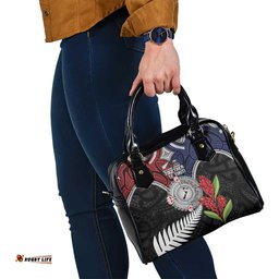 Aotearoa and Samoa Mo Te Tiriti Shoulder Handbag Tangata Moana Stand with Tangata Whenua LT9
