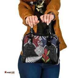 Aotearoa and Samoa Mo Te Tiriti Shoulder Handbag Tangata Moana Stand with Tangata Whenua LT9