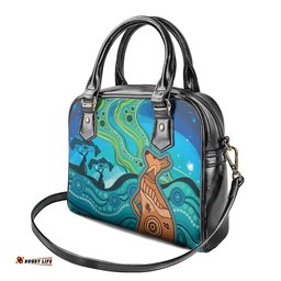 Aussie Aurora Borealis Aboriginal Art Shoulder Handbag LT7