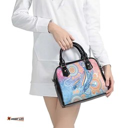 Aussie NAIDOC Week Pastel Shoulder Handbag Dreaming Whales LT7