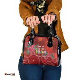 Australia Budgerigar Christmas Personalised Shoulder Handbag Budgies Hakea Have A Good Chrissie LT14