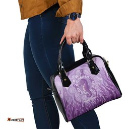 Australia Epilepsy Awareness Shoulder Handbag Seahorse Think Purple Ribbon Aboriginal LT14