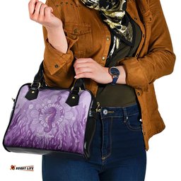 Australia Epilepsy Awareness Shoulder Handbag Seahorse Think Purple Ribbon Aboriginal LT14