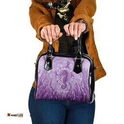 Australia Epilepsy Awareness Shoulder Handbag Seahorse Think Purple Ribbon Aboriginal LT14