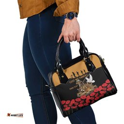 Australia ANZAC Day Personalised Shoulder Handbag Honouring The Animals That Served LT9