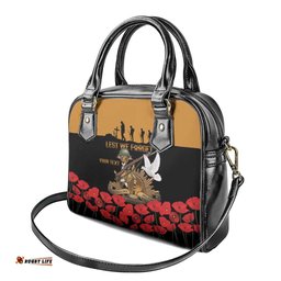 Australia ANZAC Day Personalised Shoulder Handbag Honouring The Animals That Served LT9