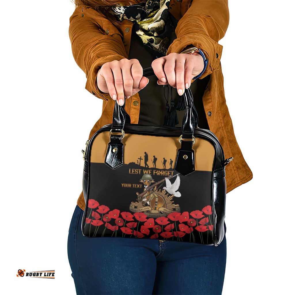 Australia ANZAC Day Personalised Shoulder Handbag Honouring The Animals That Served LT9