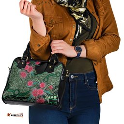Australia Hakea Shoulder Handbag Aussie Native Flowers Indigenous Art LT14