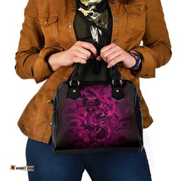 Aotearoa Maori Hei Tiki Shoulder Handbag Mawhero Kowhaiwhai Puhoro Motif LT9
