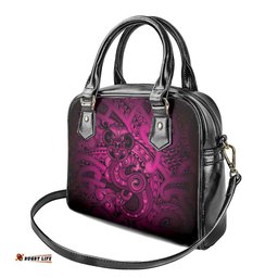 Aotearoa Maori Hei Tiki Shoulder Handbag Mawhero Kowhaiwhai Puhoro Motif LT9