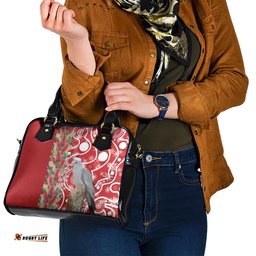 Blue Galah Mutation Christmas Australia Shoulder Handbag Falalalala Galalah Bottlebrush Red Aboriginal Art LT14