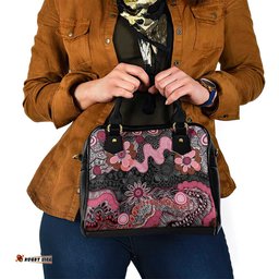 Australia NAIDOC Week 2026 Shoulder Handbag Aboriginal Contemporary Art LT7