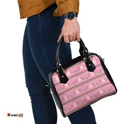 Australia Pink Galah Christmas Shoulder Handbag Eolophus Roseicapilla Bottlebrush Seamless LT14