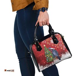 Australia Palm Cockatoo Christmas Shoulder Handbag Goliath Cockatoo Santa Merry Chrissie LT14