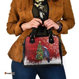 Australia Palm Cockatoo Christmas Shoulder Handbag Goliath Cockatoo Santa Merry Chrissie LT14