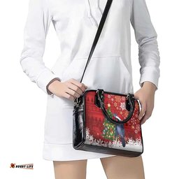 Australia Palm Cockatoo Christmas Shoulder Handbag Goliath Cockatoo Santa Merry Chrissie LT14