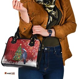 Australia Palm Cockatoo Christmas Shoulder Handbag Goliath Cockatoo Santa Merry Chrissie LT14