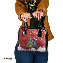 Australia Palm Cockatoo Christmas Shoulder Handbag Goliath Cockatoo Santa Merry Chrissie LT14