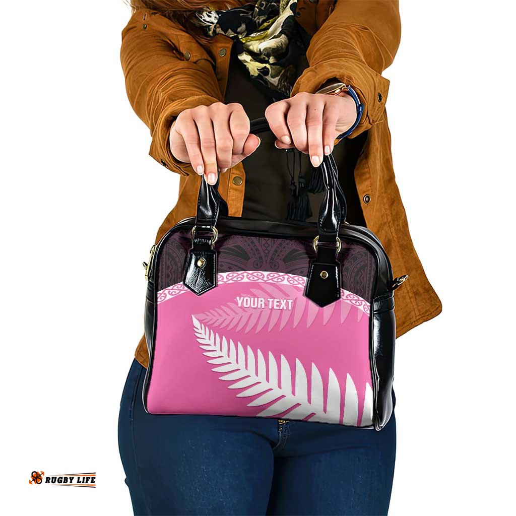 Custom New Zealand Aotearoa Cricket Shoulder Handbag Go White Silver Fern LT14