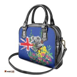 Australia Day Koala Shoulder Handbag Aussie Aussie Aussie Oi Oi Oi Blue Color LT9