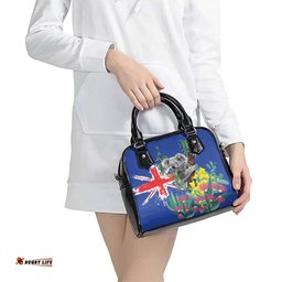 Australia Day Koala Shoulder Handbag Aussie Aussie Aussie Oi Oi Oi Blue Color LT9