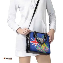 Australia Day Koala Shoulder Handbag Aussie Aussie Aussie Oi Oi Oi Blue Color LT9