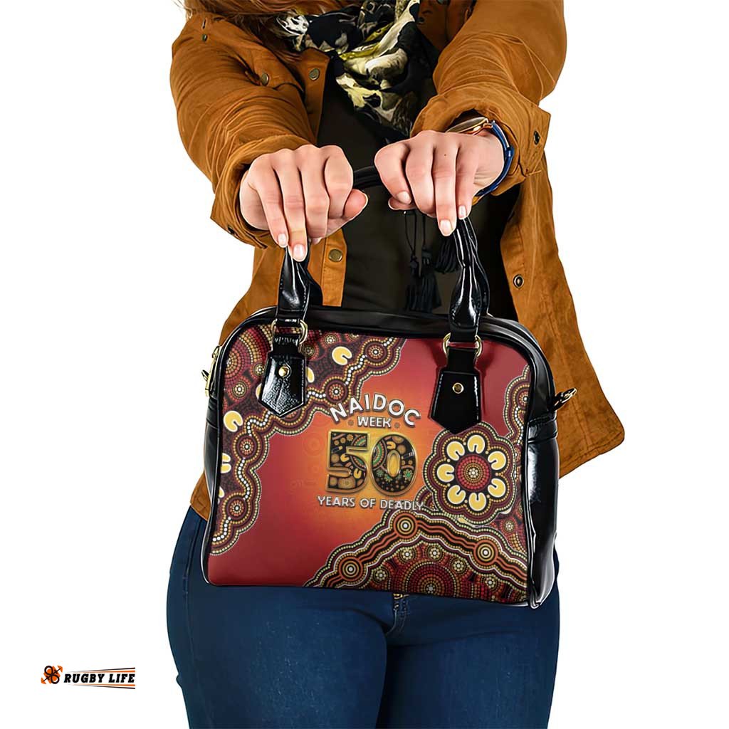 Australia Indigenous NAIDOC Week 2026 Shoulder Handbag 50 Years Of Deadly LT05