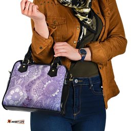 Australia Epilepsy Awareness Shoulder Handbag Purple Butterflies Aboriginal LT05