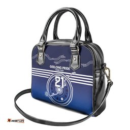 Custom Geelong Pride Shoulder Handbag On the Road to Glory Indigenous Aboriginal LT9