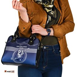 Custom Geelong Pride Shoulder Handbag On the Road to Glory Indigenous Aboriginal LT9