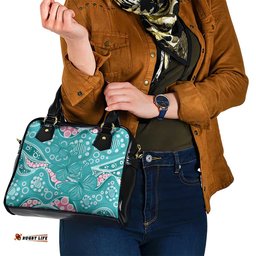Australia Hereditary Cancer Awareness Shoulder Handbag Aboriginal Butterflies LT7