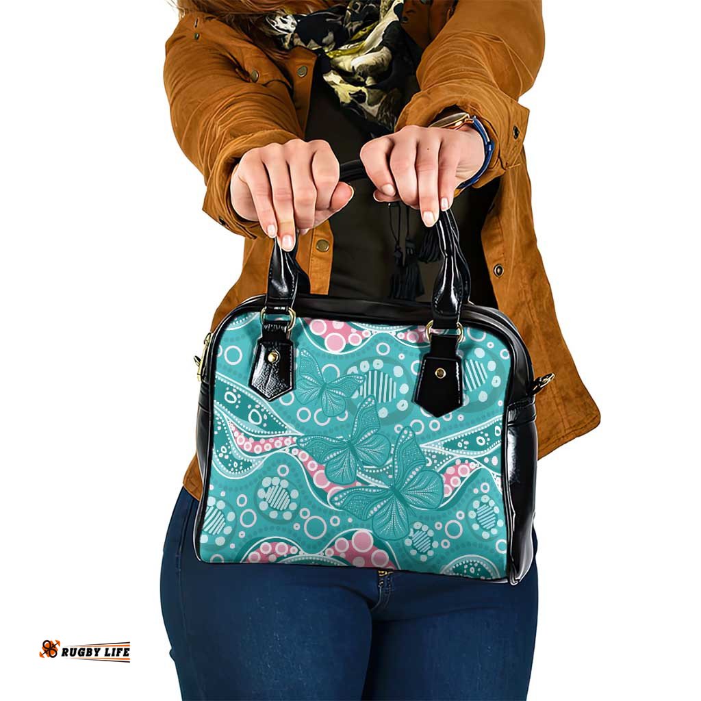 Australia Hereditary Cancer Awareness Shoulder Handbag Aboriginal Butterflies LT7