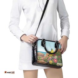 Australia Rock Parrot Shoulder Handbag Pigface Carpobrotus Rocky Island Vibes LT14