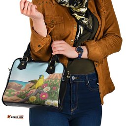Australia Rock Parrot Shoulder Handbag Pigface Carpobrotus Rocky Island Vibes LT14