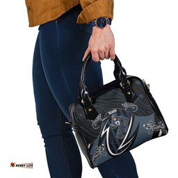 Carlton Navy Shoulder Handbag Captain With Aboriginal Art DT05