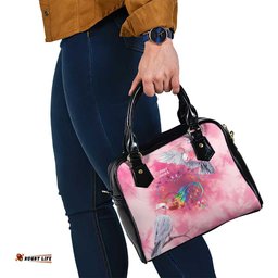 Australia Fight Cancer In All Colors Shoulder Handbag Galah Pink Tie Dye LT7
