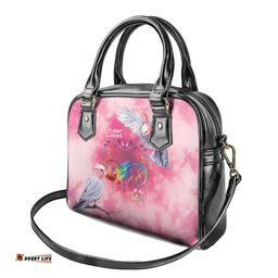 Australia Fight Cancer In All Colors Shoulder Handbag Galah Pink Tie Dye LT7