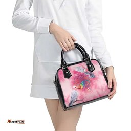 Australia Fight Cancer In All Colors Shoulder Handbag Galah Pink Tie Dye LT7
