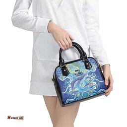 NAIDOC Week 2026 Shoulder Handbag Dreaming of Whales Aboriginal Dot Art LT9