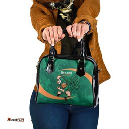 Ireland Rugby Sevens Shoulder Handbag Go Champions Irish Shamrock LT14