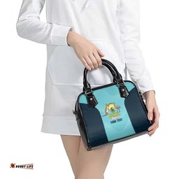 Custom Bowls Australia Shoulder Handbag Teal Color Curve Sporty LT14