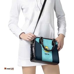 Custom Bowls Australia Shoulder Handbag Teal Color Curve Sporty LT14
