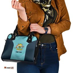 Custom Bowls Australia Shoulder Handbag Teal Color Curve Sporty LT14