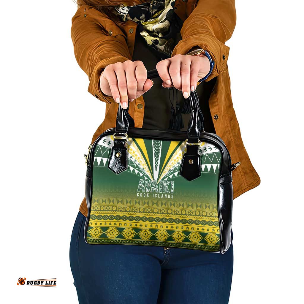 Cook Islands Rugby Shoulder Handbag Kuki Avaiki LT7